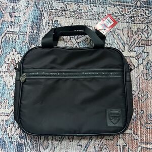 Arsenal Football Club NWT Black Men's Laptop Duffel Bag Dual Handle Soccer